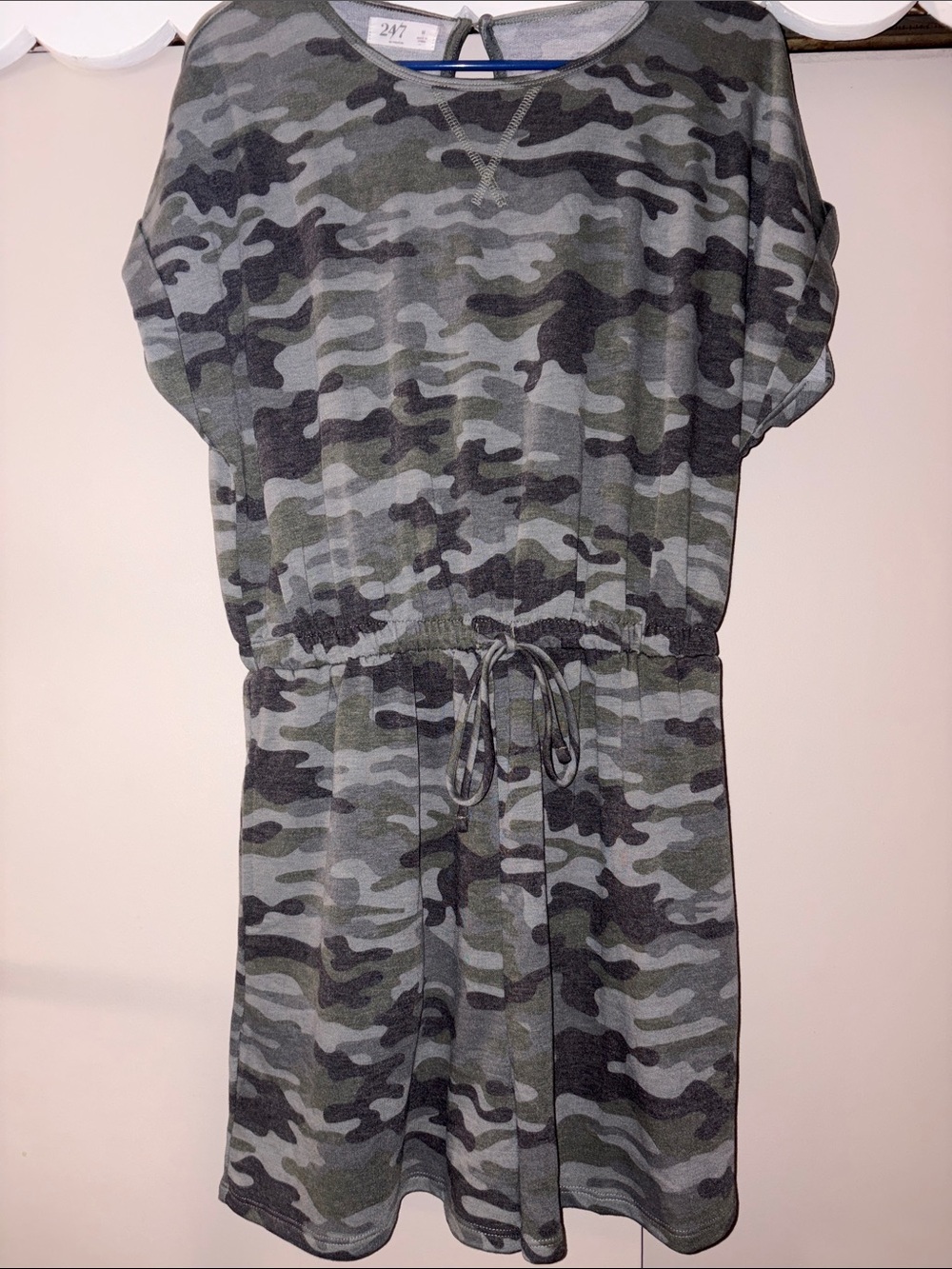 Maurices Olive Green Camo Short Sleeve romper